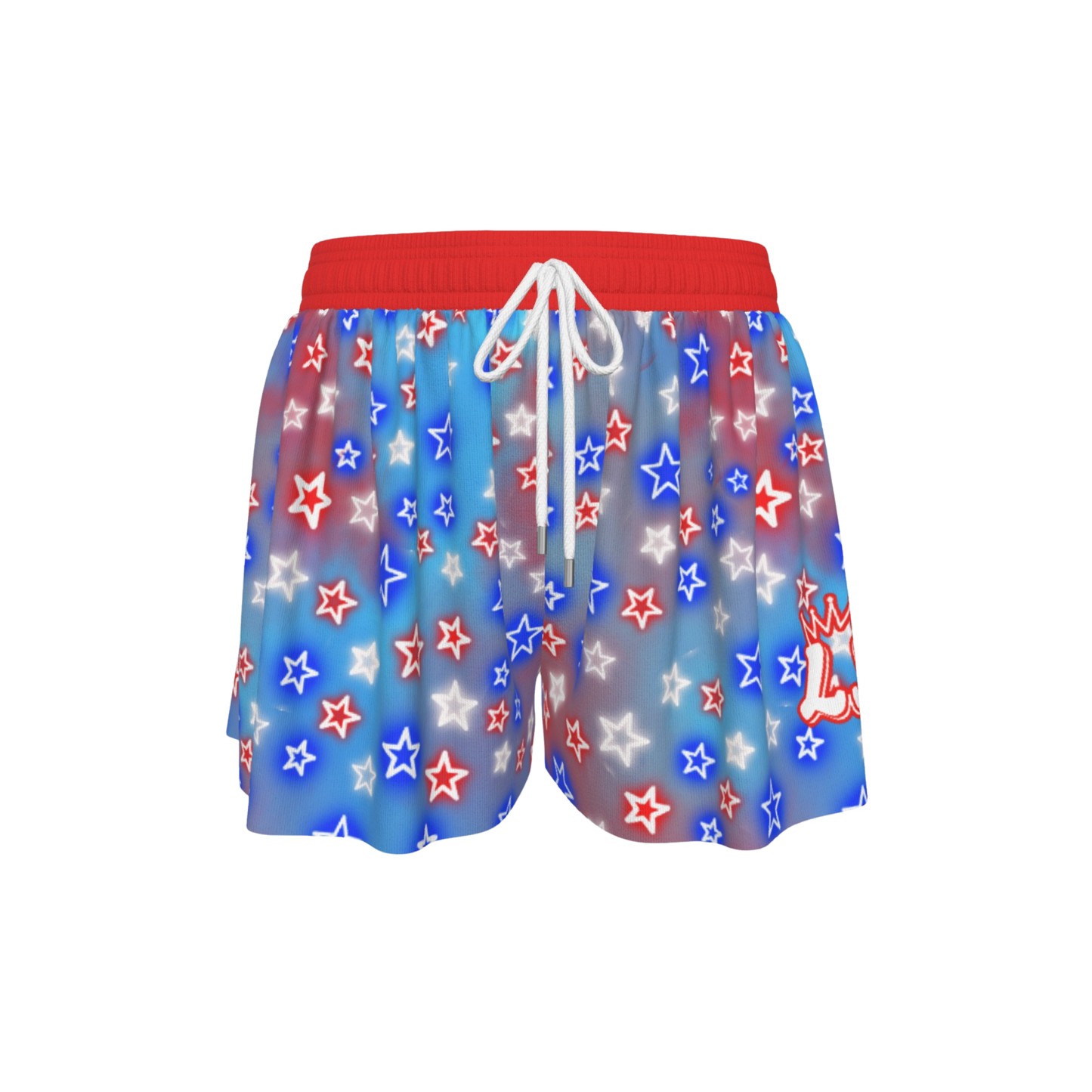 Girls Summer Americana Butterly Sports Shorts