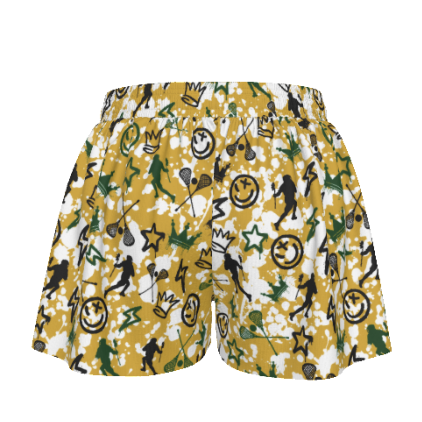 TRYLax Women's Butterfly Shorts - Girl's Graffiti Splash Edition