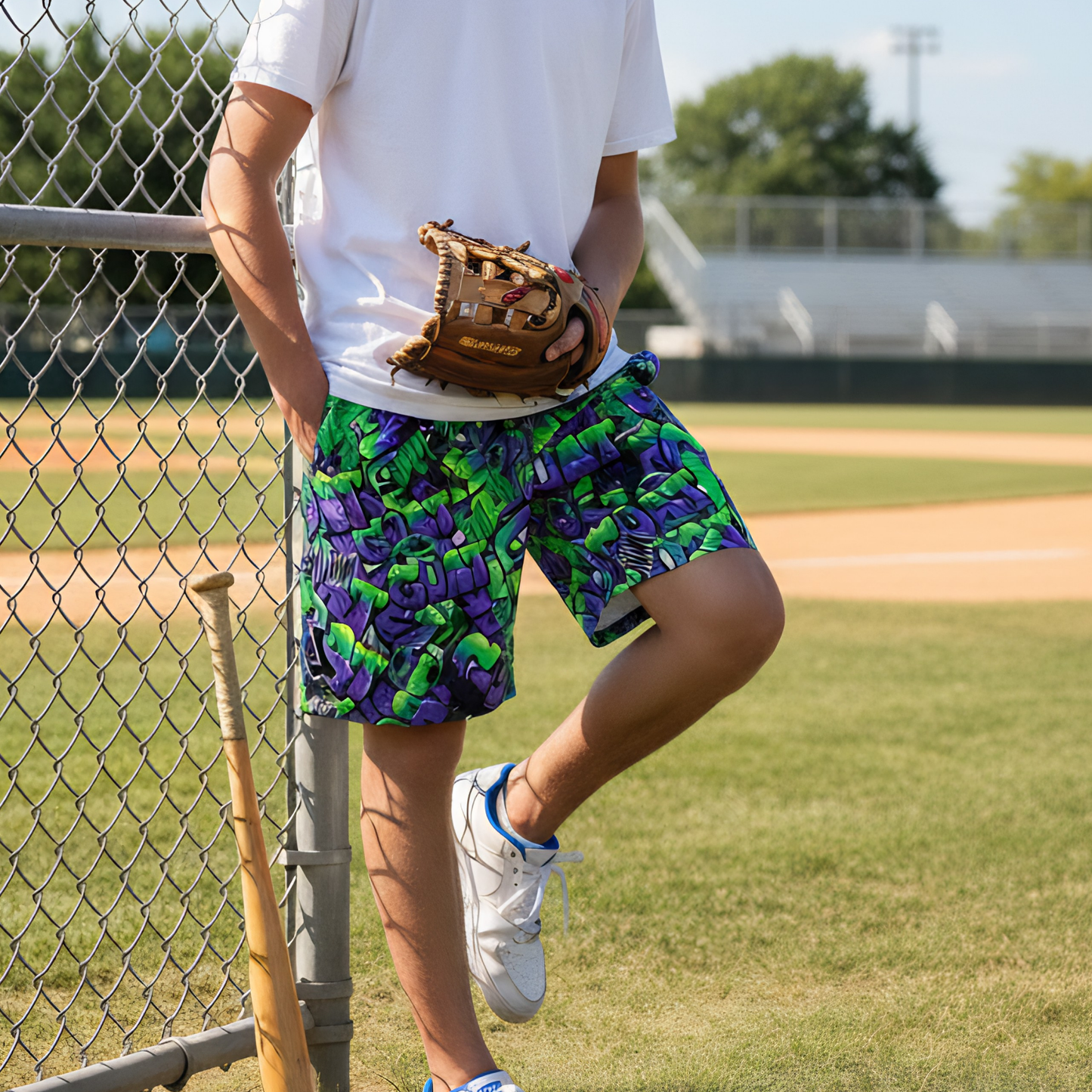 Adult Baseball GOAT Graffiti Mesh Shorts