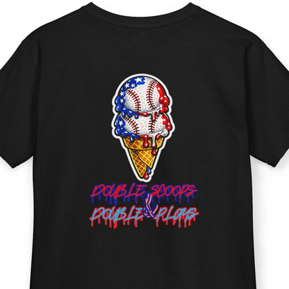 Kids Baseball T-Shirt, Double Scoops and Double Plays