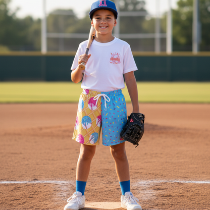 Youth Baseball Drip Mesh Shorts