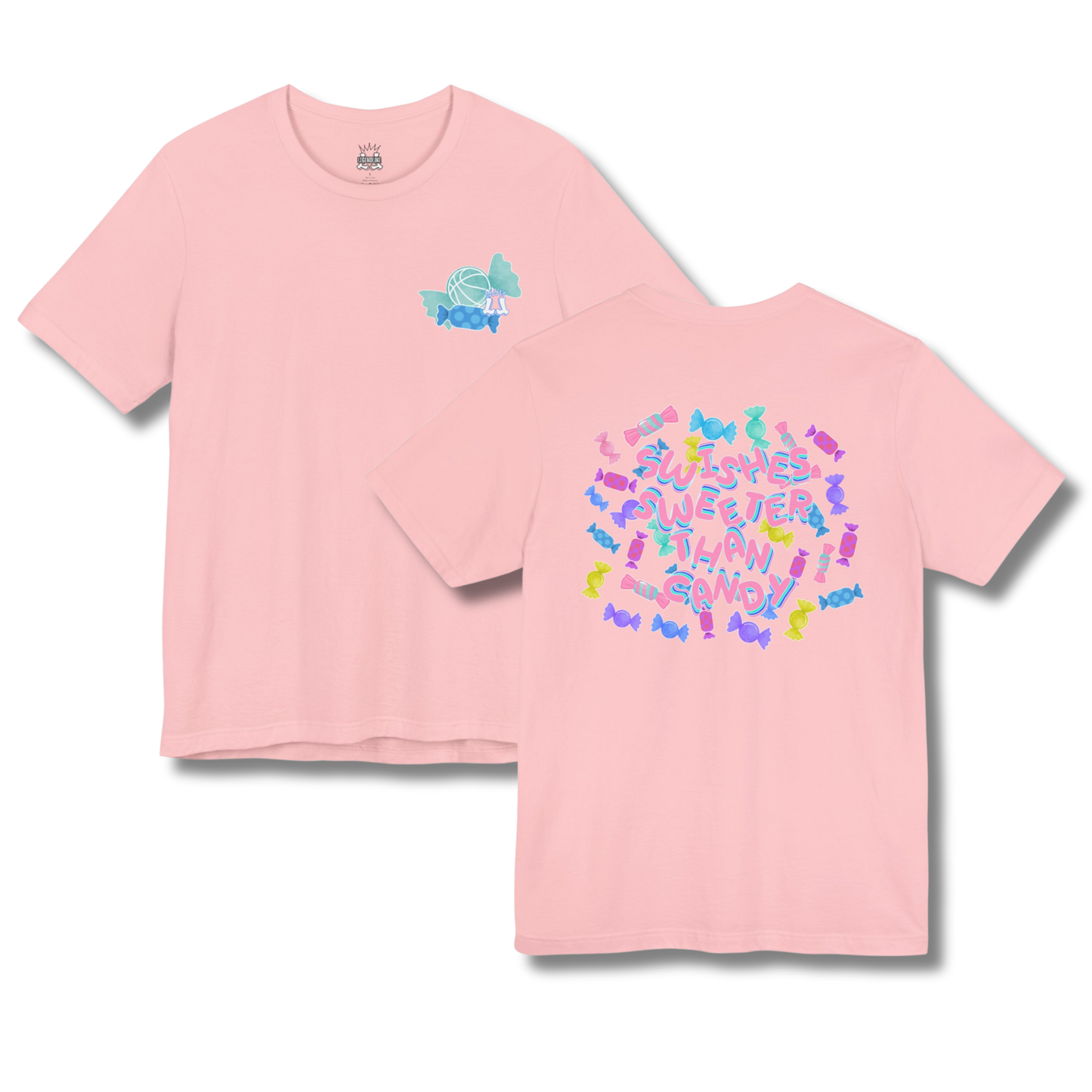 Adult "Swishes Sweeter Than Candy" Basketball T-Shirt
