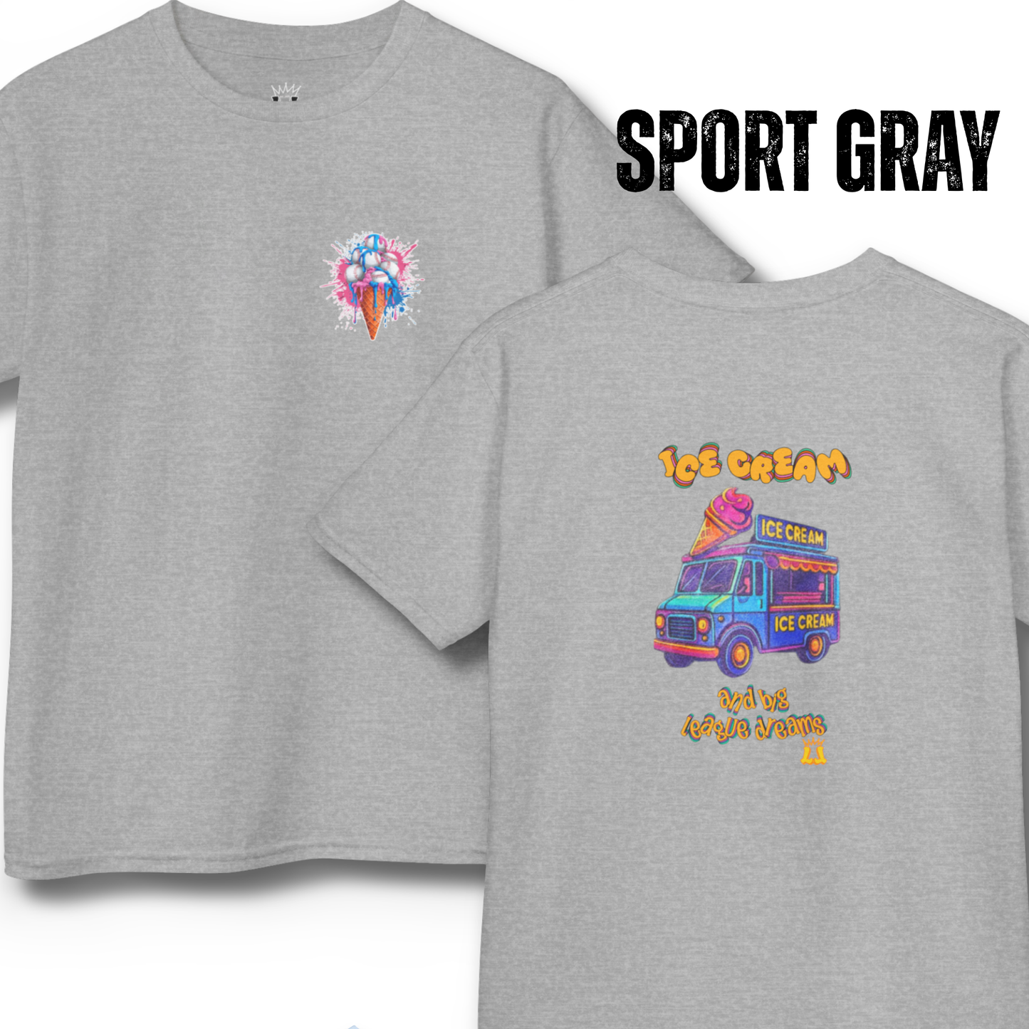 Youth Ice Cream Truck T-Shirt: Casual Sports Apparel