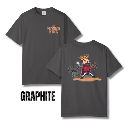 Adult Mound King "Bow Down to the Mound" Baseball Pitcher T-shirt - Comfort Colors®