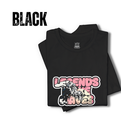 Legends Make Waves: Adult Graphic T-Shirt