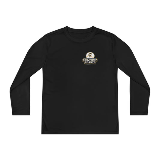 Youth Brimfield Beasts Baseball Sport-Tek Long Sleeve Competitor Tee - Non-Personalized