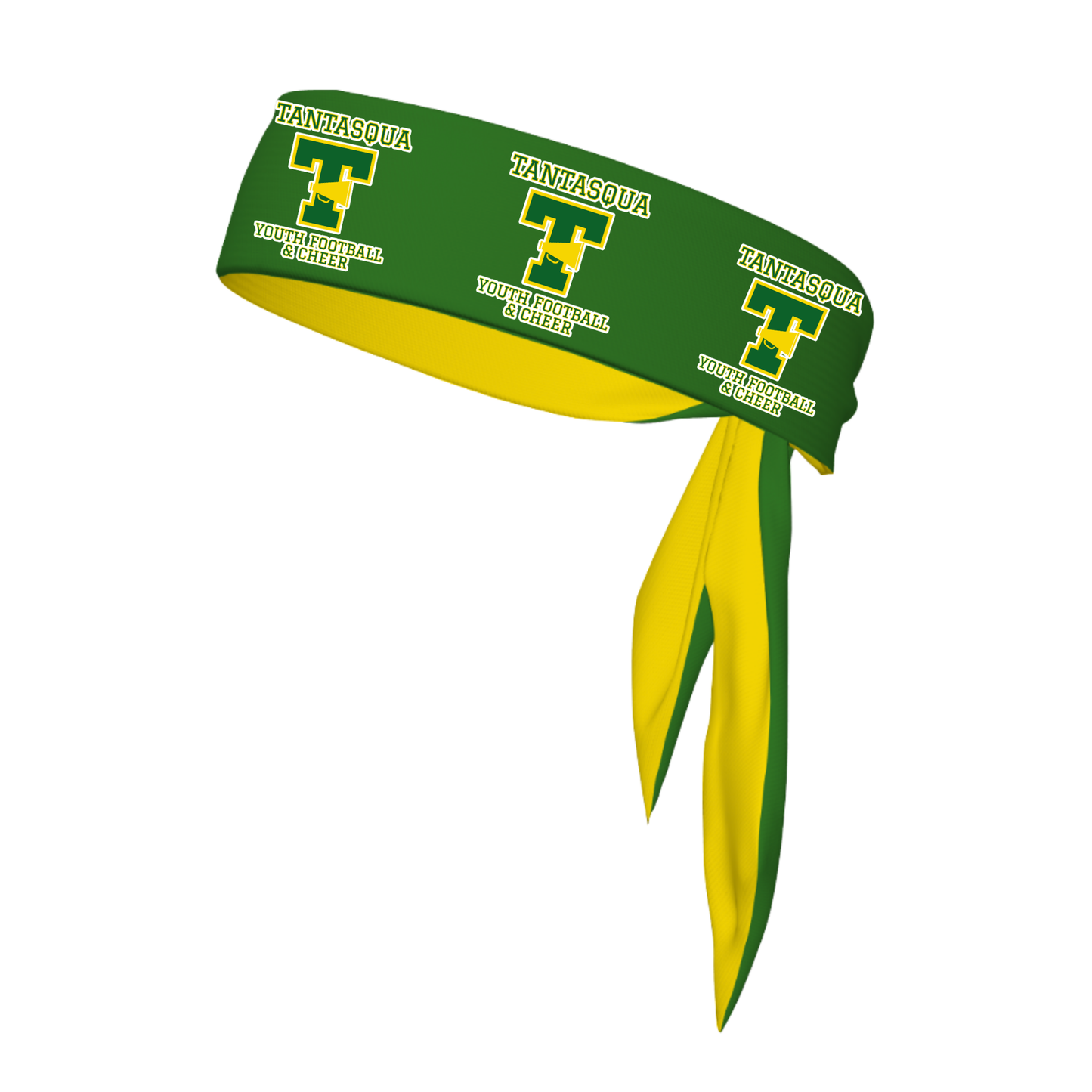 TYFC Sports Tie Headband - Green/Yellow Edition