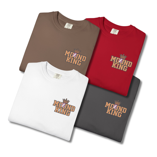 Adult Mound King "Bow Down to the Mound" Baseball Pitcher T-shirt - Comfort Colors®