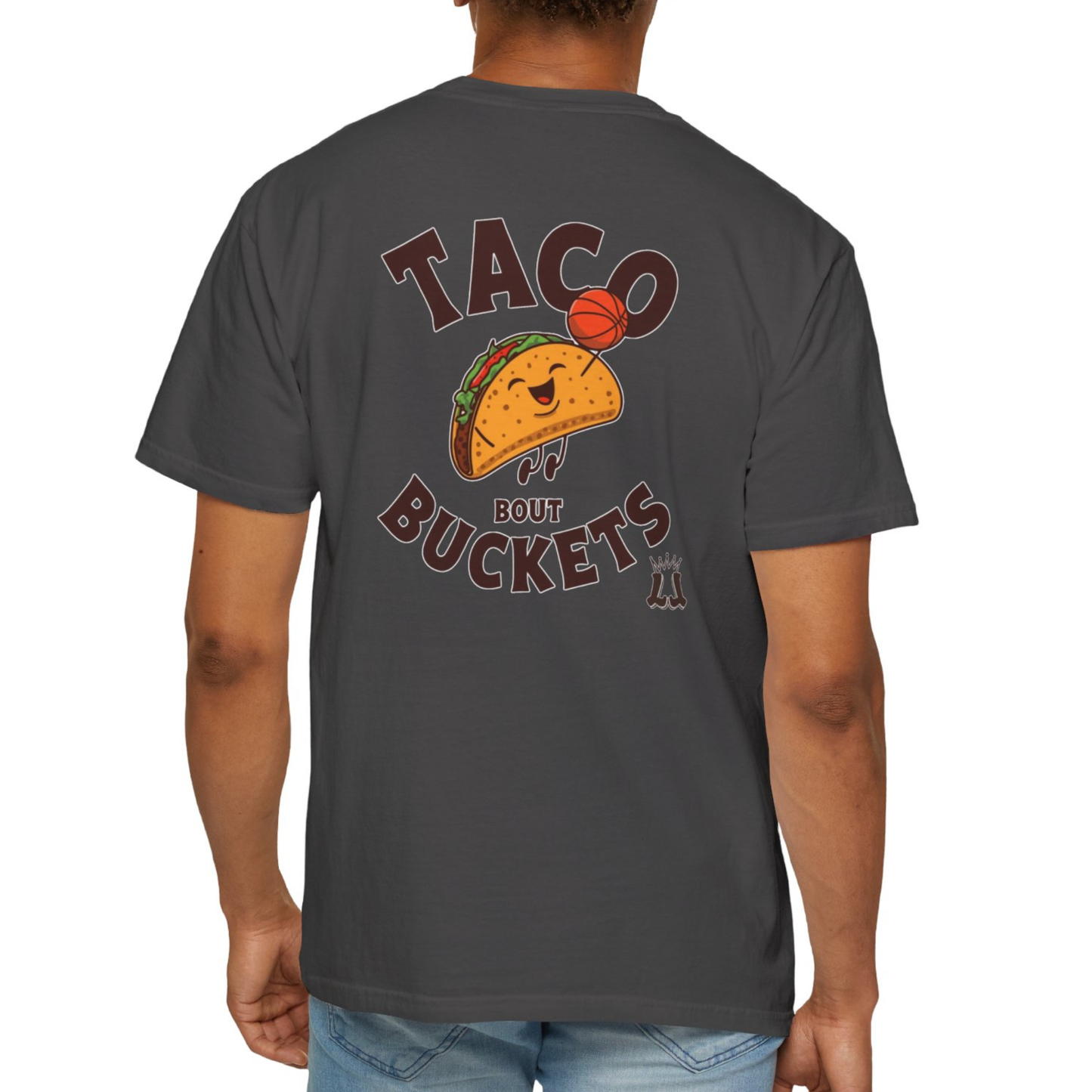 Adult "Taco 'Bout Buckets" Basketball T-Shirt - Comfort Colors®