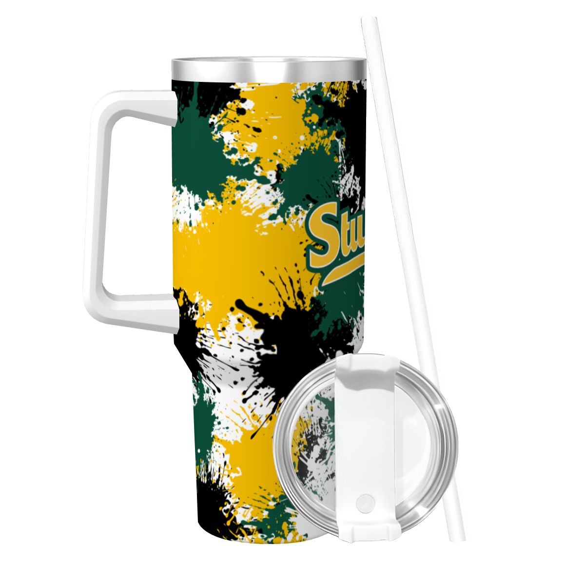 Sturbridge Travel Coffee Mug with Handle and Straw (40oz)