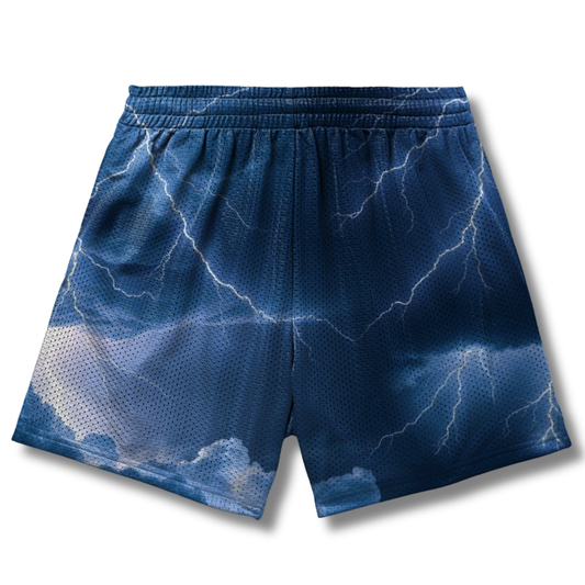 Adult Storm Mesh Shorts - Lightning Edition (with inner liner)