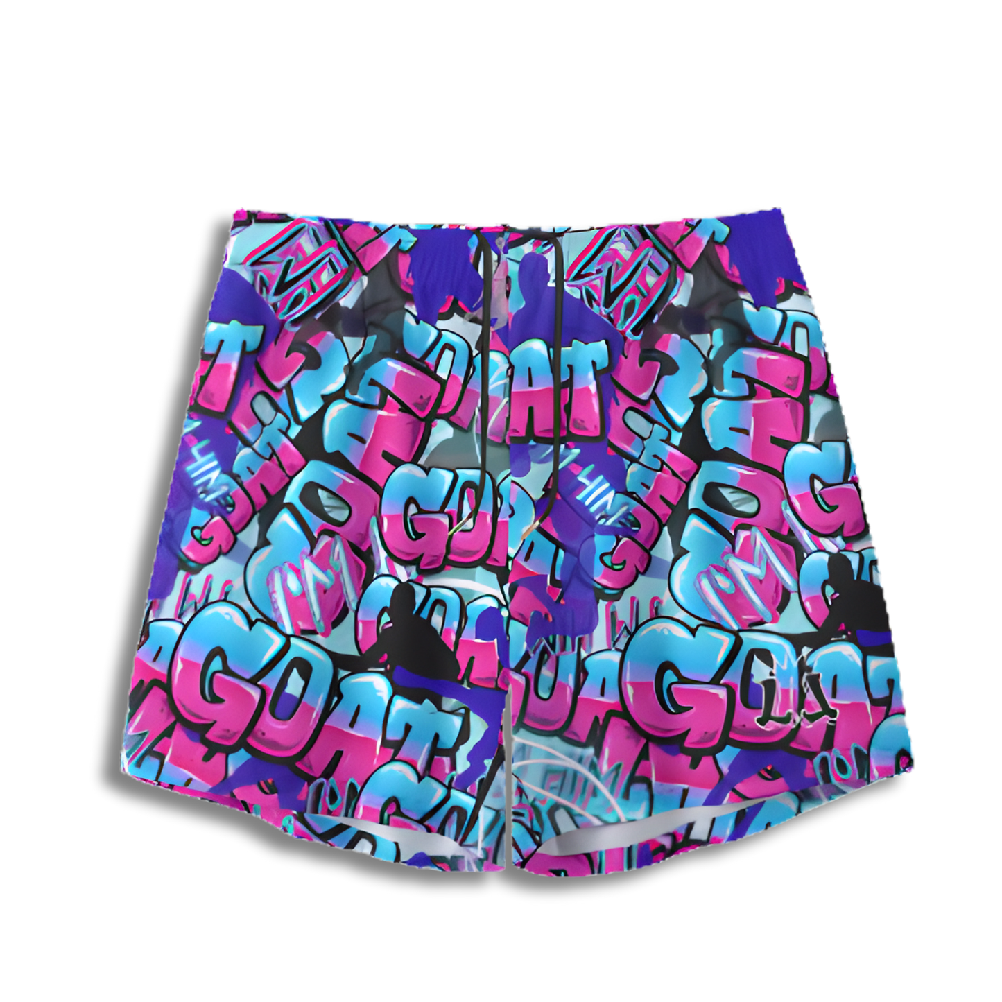 All-Over Print Adult Mesh Basketball Shorts: GOAT Design