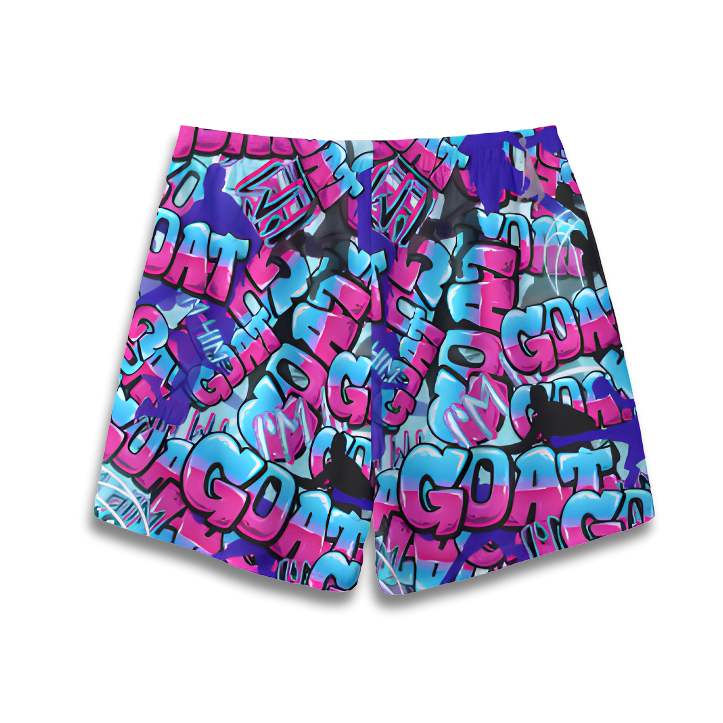All-Over Print Adult Mesh Basketball Shorts: GOAT Design