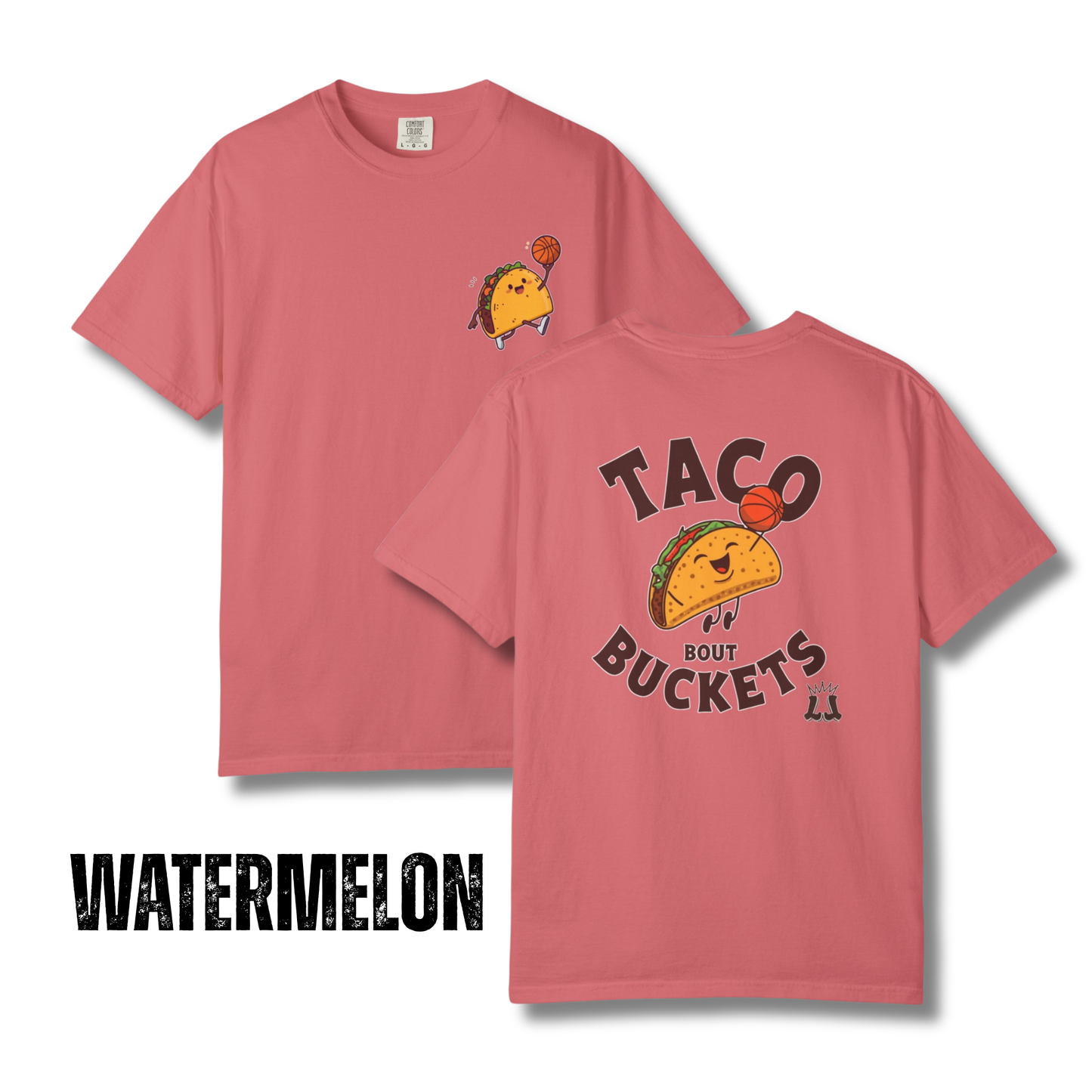 Adult "Taco 'Bout Buckets" Basketball T-Shirt - Comfort Colors®