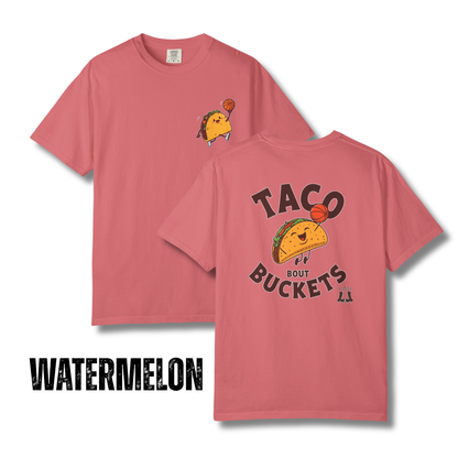 Adult "Taco 'Bout Buckets" Basketball T-Shirt - Comfort Colors®