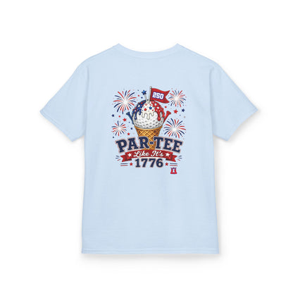 Kids Patriotic Golf T-Shirt Par-Tee Like It's 1776