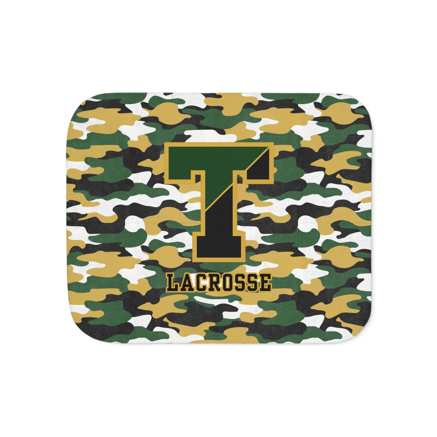 TRYLAX Sherpa Blanket - Faded Camo Design
