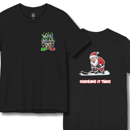 Adult Hockey Christmas T-Shirt