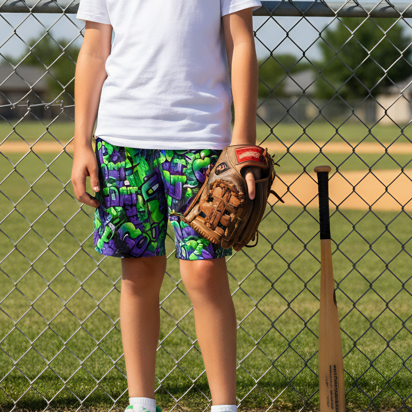 Adult Baseball GOAT Graffiti Mesh Shorts