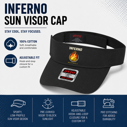 Brimfield Inferno Sun Visor Cap