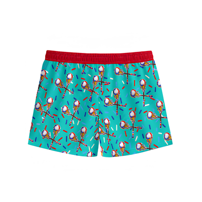 Youth Patriotic Lacrosse Shorts - Ice Cream Drip