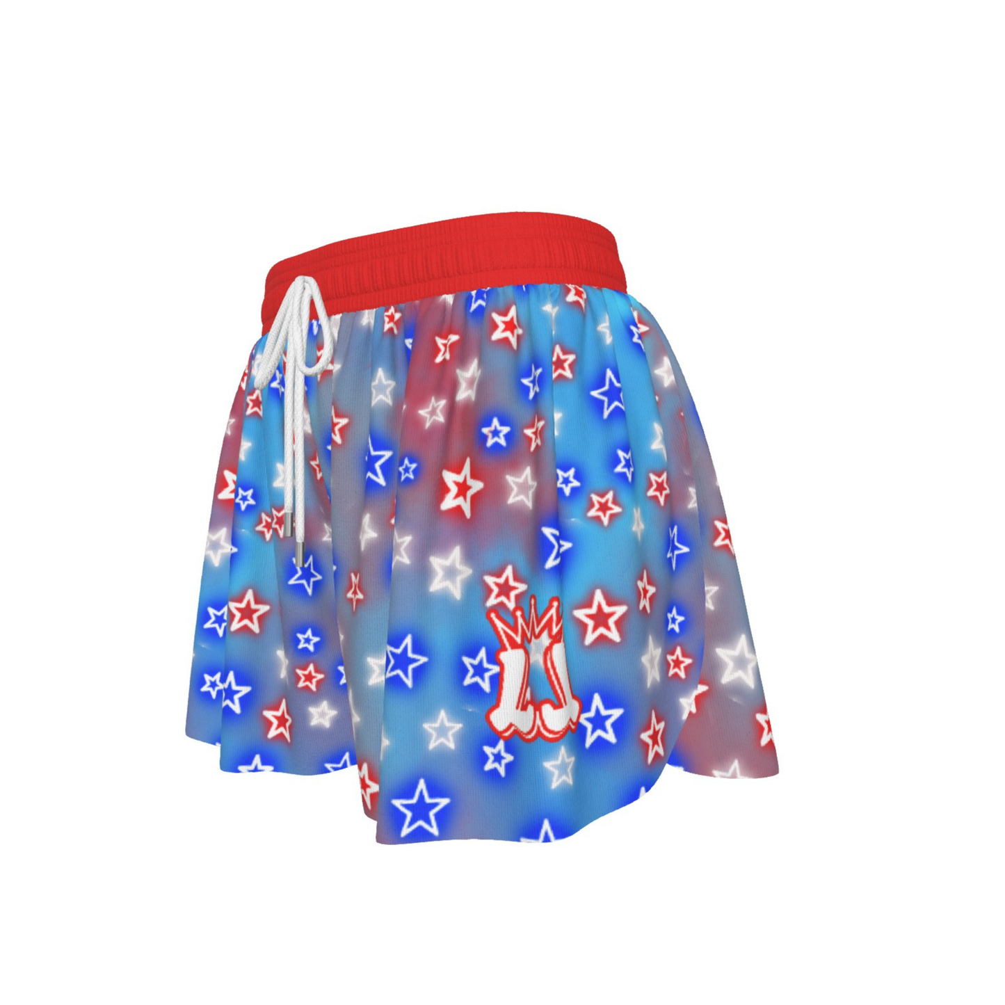 Girls Summer Americana Butterly Sports Shorts
