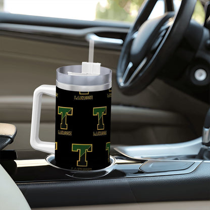 TRYLAX Travel Coffee Mug with Handle and Straw (40oz)