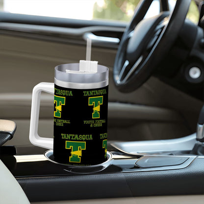TYFC Travel Coffee Mug with Handle and Straw (40oz)