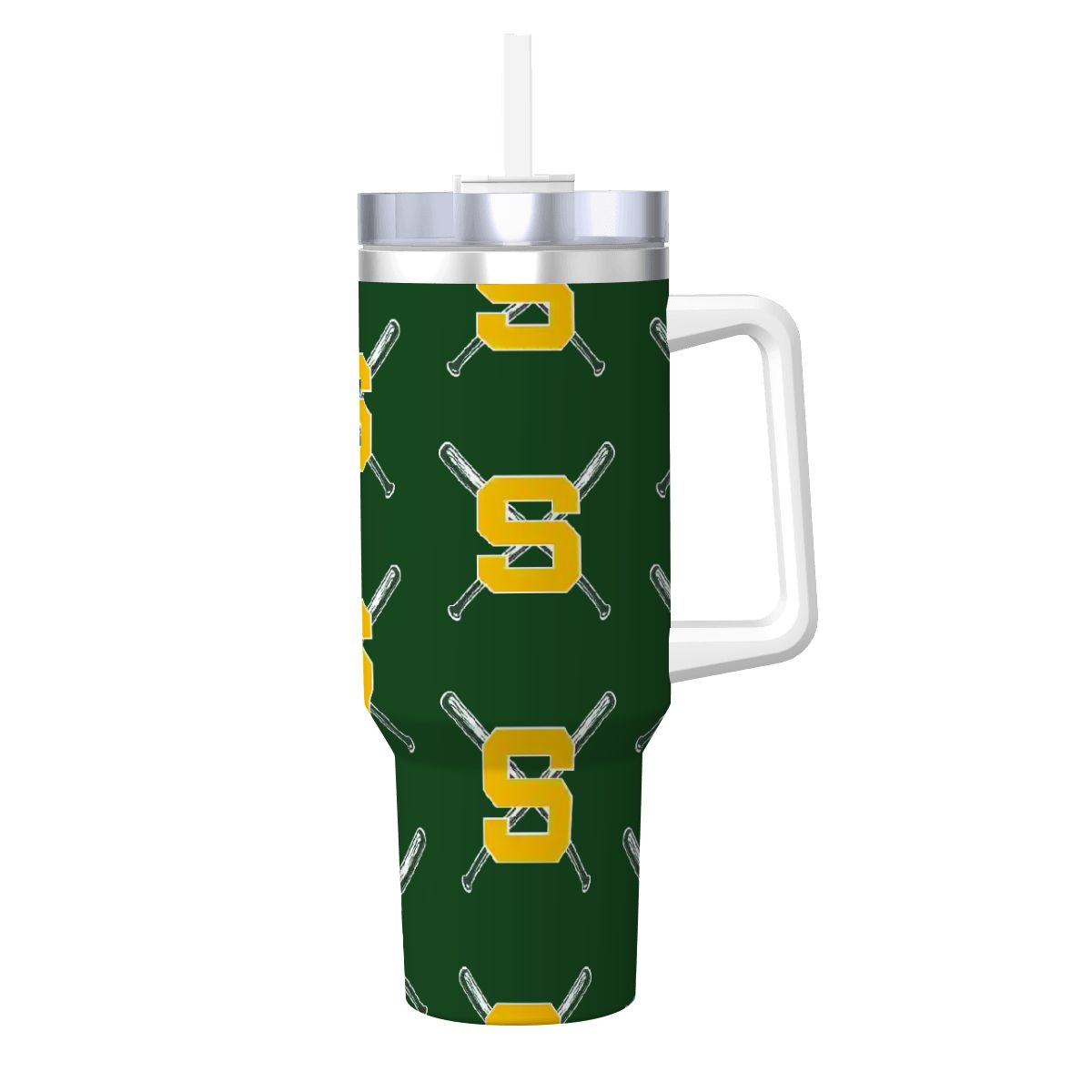 Sturbridge Little League Travel Coffee Mug with Handle and Straw (40oz)