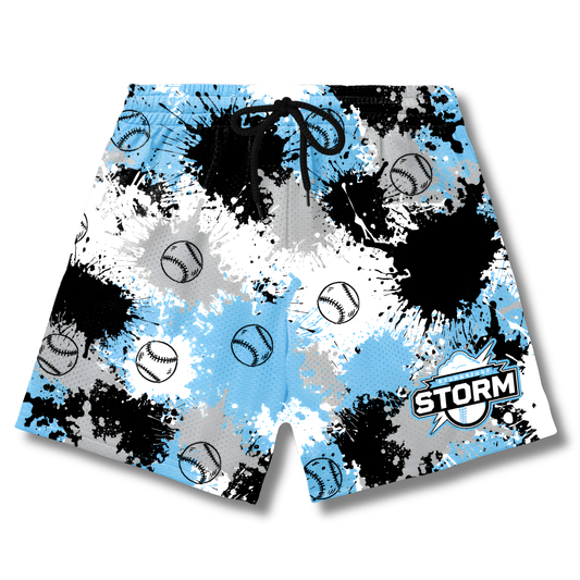 Adult Storm Mesh Shorts - Paint Splatter Edition 1 (with inner liner)