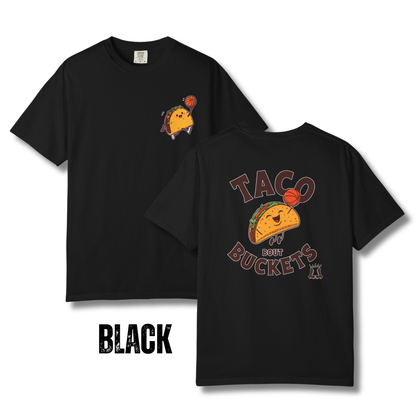 Adult "Taco 'Bout Buckets" Basketball T-Shirt - Comfort Colors®
