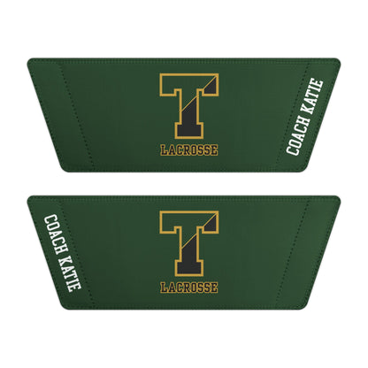 Women's TRYLAX Deco Brand Removable Strap Slides (Green, Personalized)