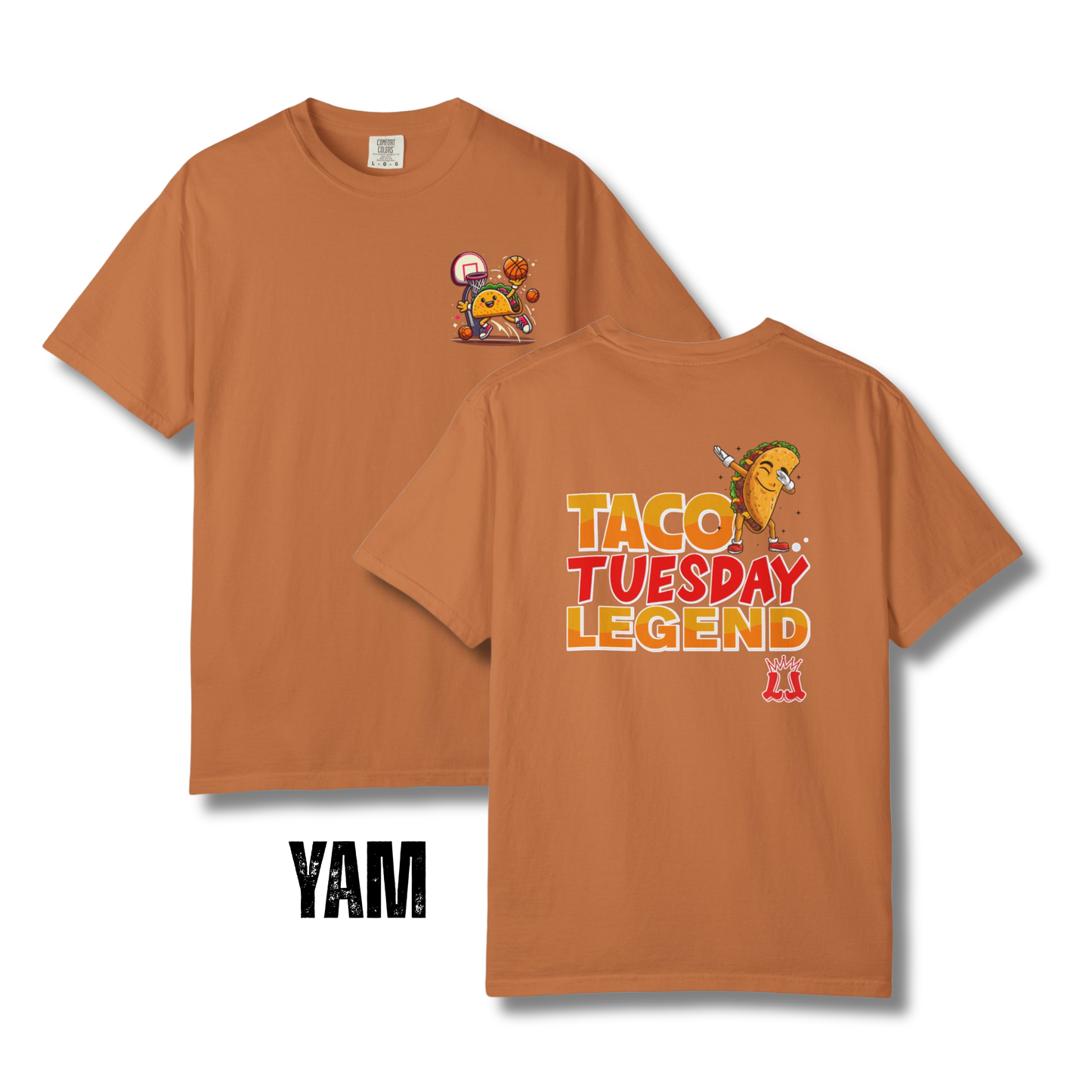 Adult Taco Tuesday Legend Basketball T-Shirt - Comfort Colors®