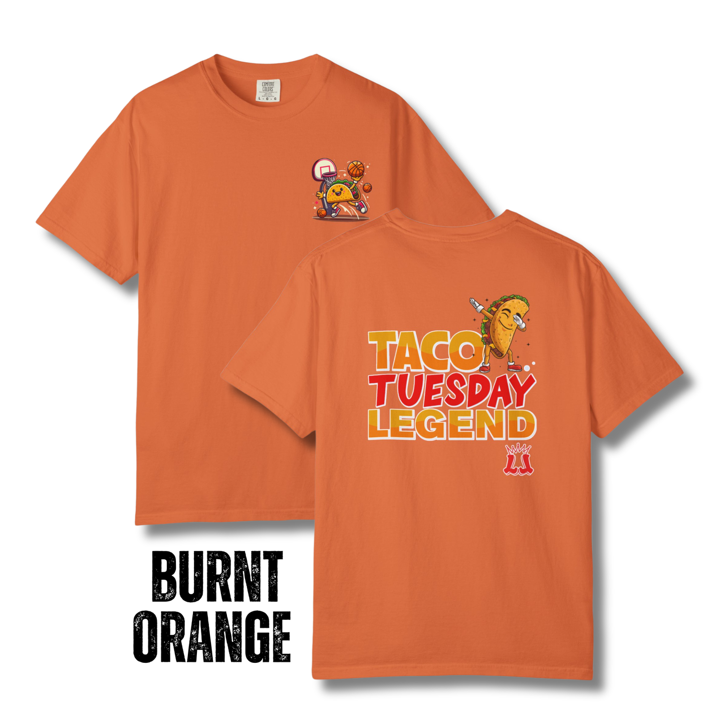 Adult Taco Tuesday Legend Basketball T-Shirt - Comfort Colors®
