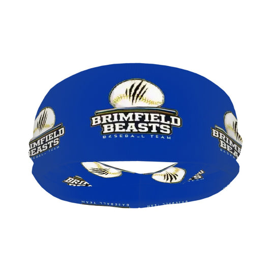 Brimfield Beasts Baseball Blue Sweatband