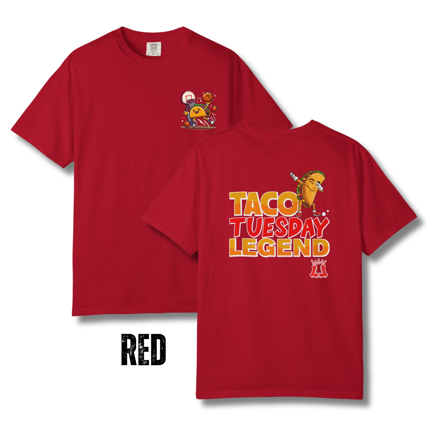 Adult Taco Tuesday Legend Basketball T-Shirt - Comfort Colors®