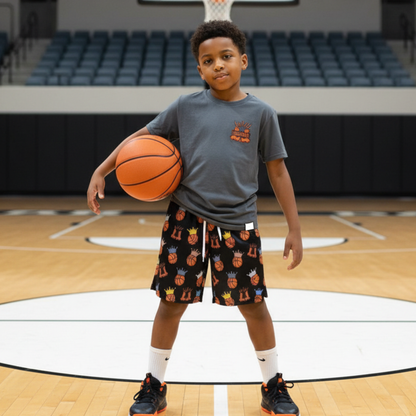 Youth Basketball Rebound Kings Mesh Athletic Shorts