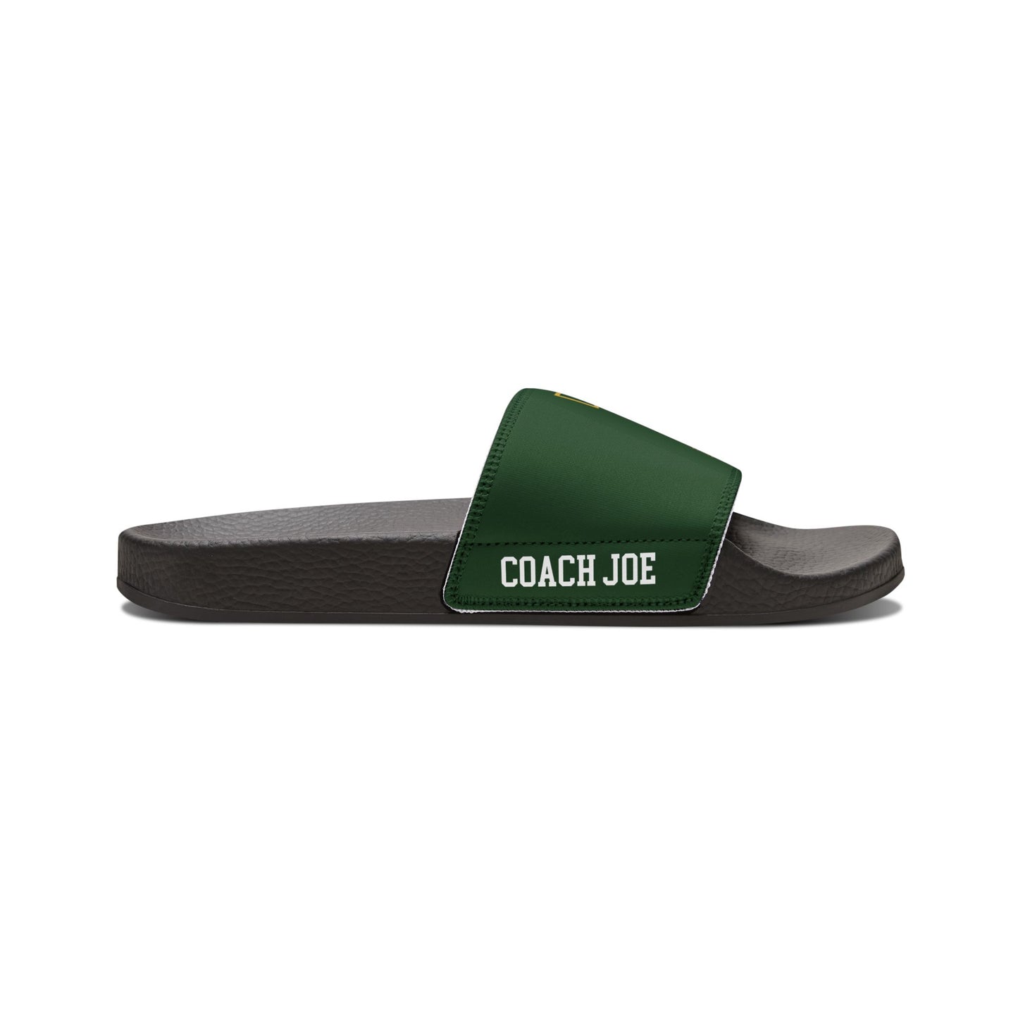 Men's TRYLAX Deco Brand Removable Strap Slides (Green, Personalized)