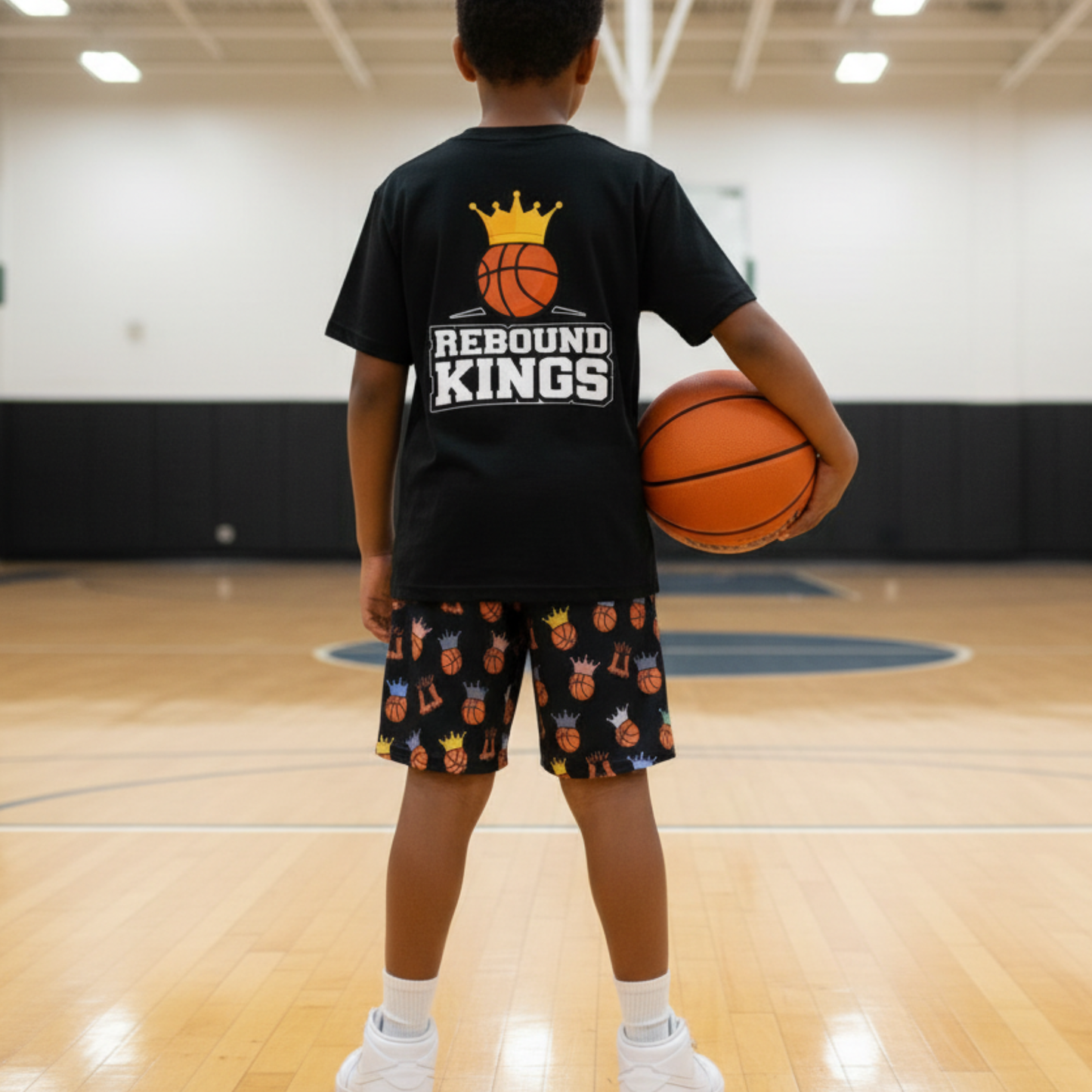 Youth Basketball Rebound Kings Mesh Athletic Shorts
