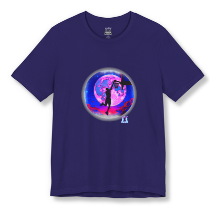 Adult Unisex Basketball T-Shirt: Over the Moon
