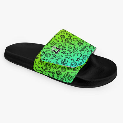 Men's Velcro Gradient Basketball Slides