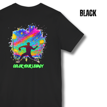 Adult Baseball Graphic T-Shirt, Colorful Design, Gift for Baseball Lover