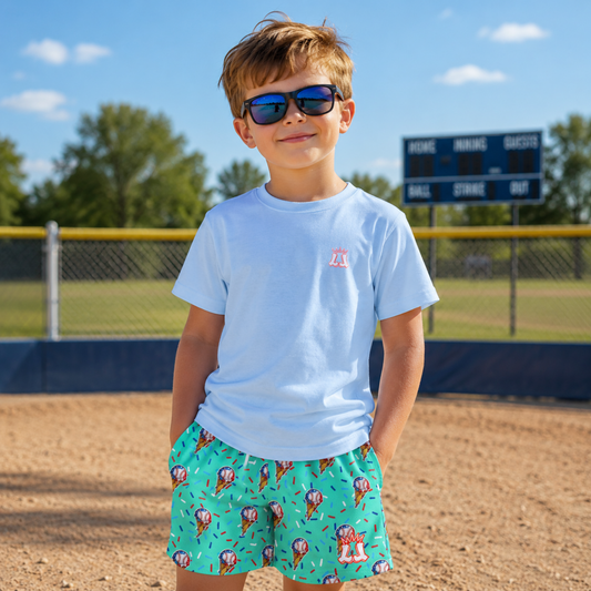 Kids American Ice Cream Baseball Mesh Shorts