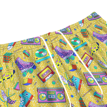 Retro 80's Unisex Mesh Shorts