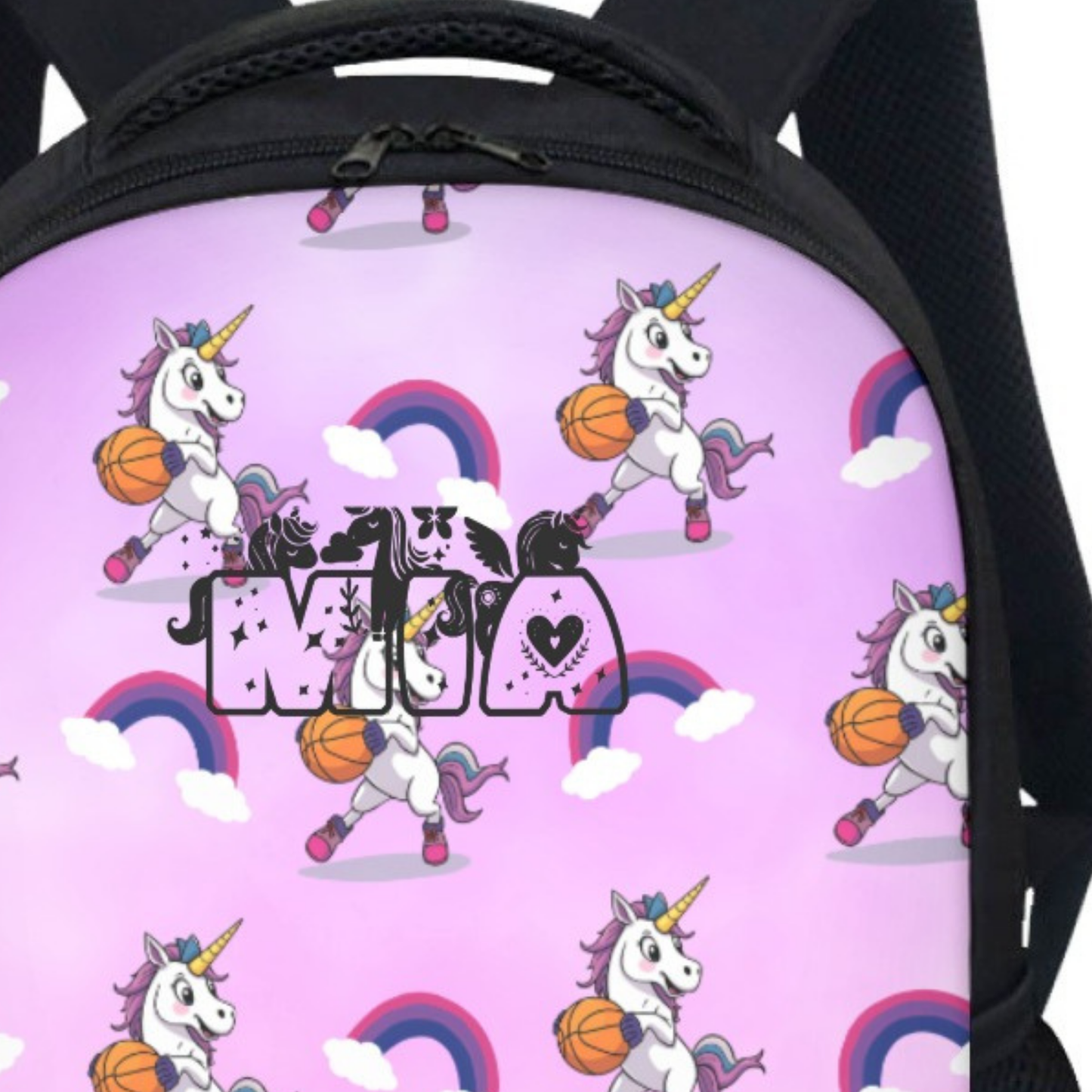Personalized Unicron Backpack, Custom Girl Basketball Player Gift