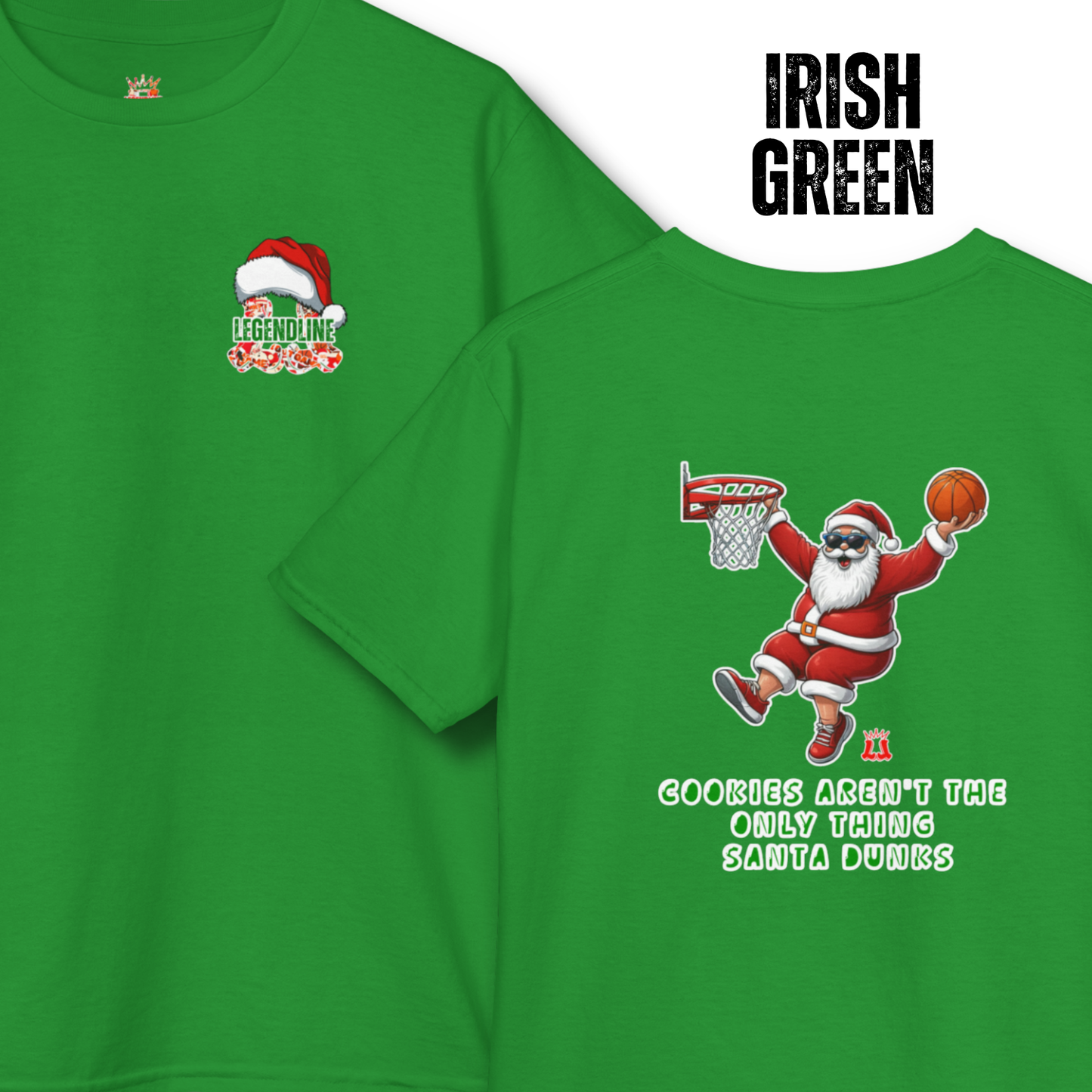 Youth Santa Slam Dunk Graphic T-Shirt