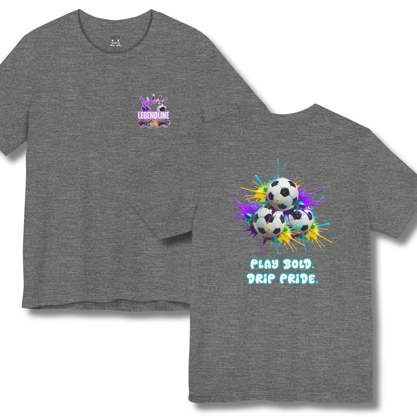 Adult Graphic T-Shirt: Soccer Drip