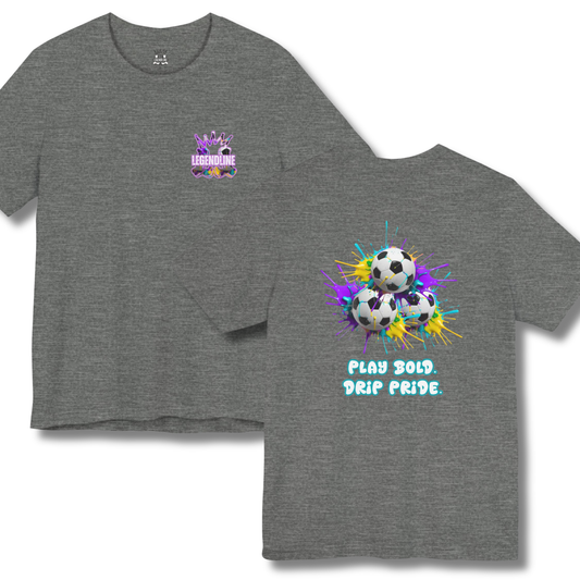 Adult Graphic T-Shirt: Soccer Drip