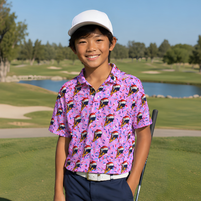 Teen / Youth UV Protection Polo Shirt, Ice Cream Golf Balls