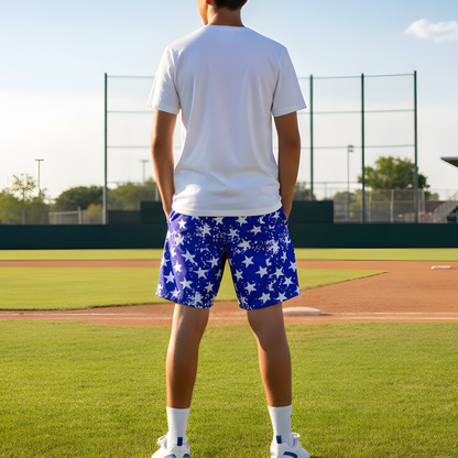 Baseball American Flag Unisex Mesh Shorts